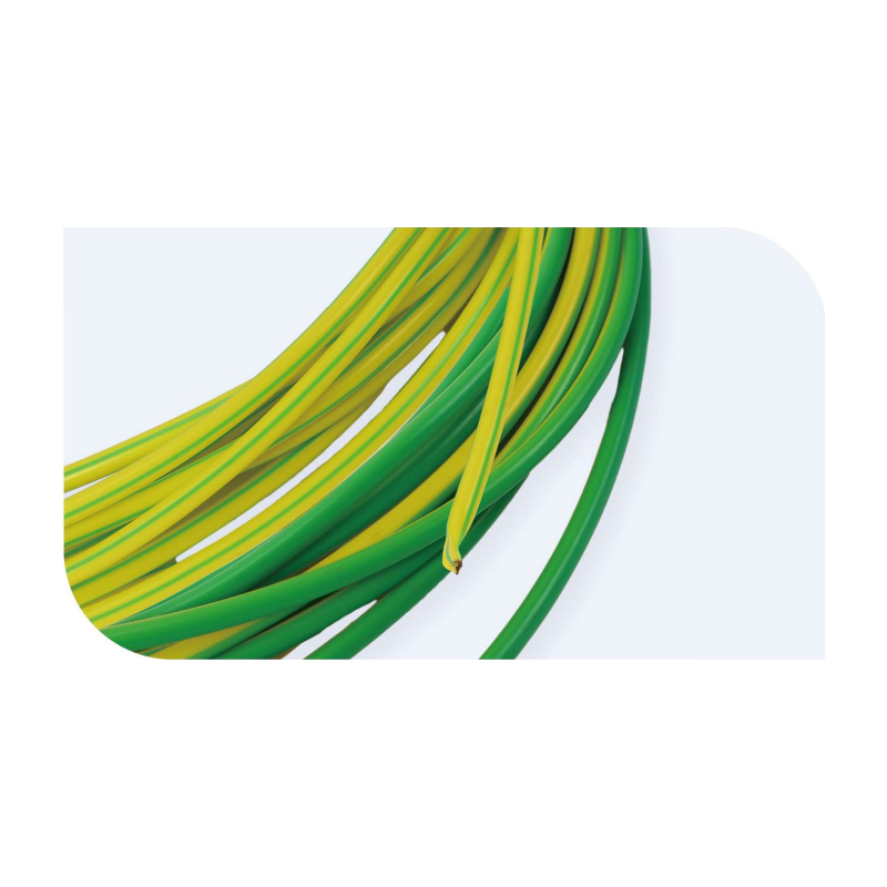 Two-Color PVC Tubing QX‑PVC 300/600 ｜ Green-Yellow Stripes for Safe Wiring Identification